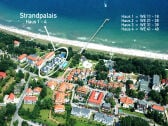 Strandpalais in Strandlage - Luftaufnahme