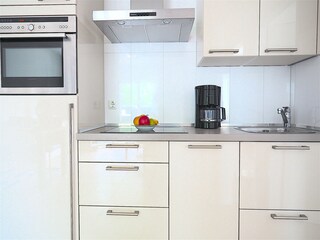 Strandpalais Ferienwohnung 23 - moderne Küchenzeile