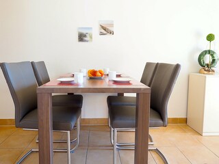 Strandpalais Ferienwohnung  26 - Essbereich