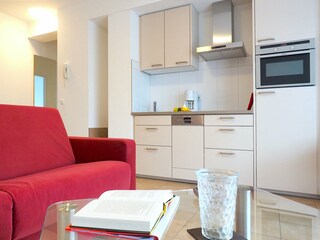 Strandpalais Ferienwohnung 31 - moderne Küchenzeile