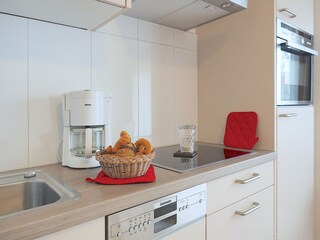 Strandpalais Ferienwohnung 34 - moderne Küchenzeile