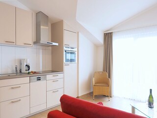 Strandpalais Ferienwohnung 35 - moderne Küchenzeile