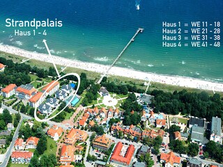 Apartmentanlage Strandpalais - Luftbild