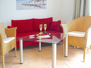 Strandpalais Ferienwohnung 36 -  Wohnzimmer