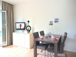 Strandpalais Ferienwohnung 36 - Essbereich