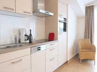Strandpalais Ferienwohnung 38 - moderne Küchenzeile