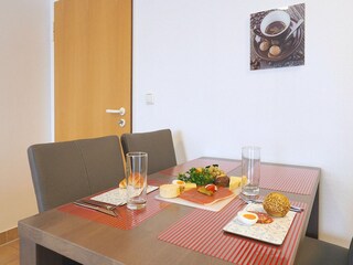 Strandpalais Ferienwohnung 38 - Essbereich