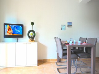 Strandpalais Ferienwohnung 47 - Essbereich