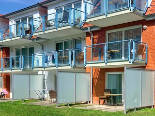 Residenz am Park - Südseite mit Terrassen