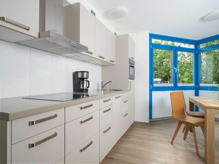 Residenz am Park, Ferienwohnung 01, moderne Einbauküche