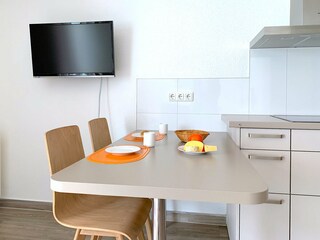 Residenz am Park, Ferienwohnung 05 Essbereich
