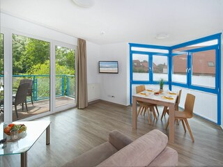 Residenz am Park, Ferienwohnung 12, Essbereich