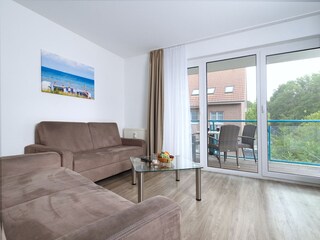 Residenz am Park, Ferienwohnung 12, Wohnbereich