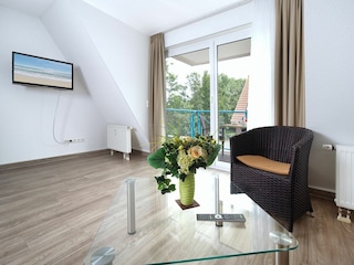 Residenz am Park, Ferienwohnung 14, Wohnbereich