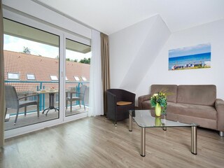 Residenz am Park, Ferienwohnung 14, Wohnbereich