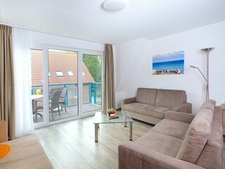 Residenz am Park, Ferienwohnung 16, Wohnbereich