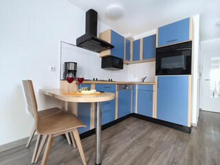 Residenz am Park Ferienwohnung 17 - Essbereich, Küche