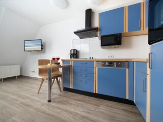 Residenz am Park Ferienwohnung 17 - Essbereich, Küche