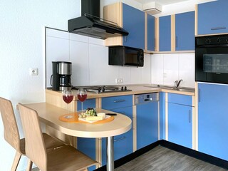 Residenz am Park Ferienwohnung 17 - Essbereich, Küche