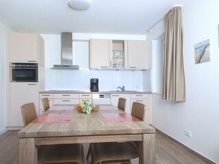 Weidenblick, Ferienwohnung 03, Essbereich und Küche