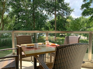 Weidenblick, Ferienwohnung 06, Balkon Richtung Süden