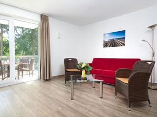 Weidenblick, Ferienwohnung 07, Wohnbereich
