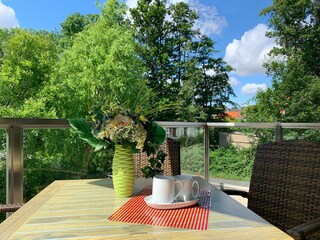 Weidenblick, Ferienwohnung 08, Balkon Richtung Süden