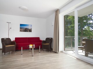Weidenblick, Ferienwohnung 08 - Wohnbereich