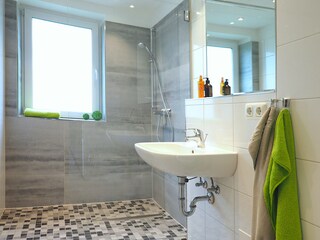 Weidenblick, Ferienwohnung 08 - modernes Duschbad