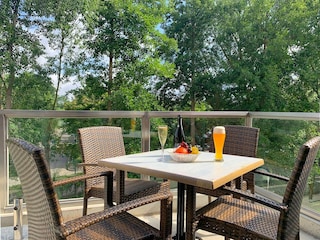 Weidenblick, Ferienwohnung 10, Südbalkon