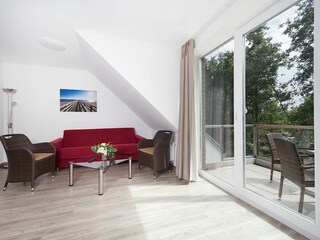 Weidenblick, Ferienwohnung 12, Wohnbereich