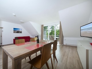 Weidenblick, Ferienwohnung 12, Essbereich