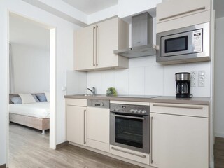 Meeresbrise, Ferienwohnung 04, moderne Einbauküche