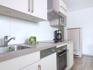 Meeresbrise, Ferienwohnung 04, moderne Einbauküche