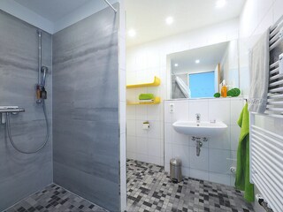 Meeresbrise, Ferienwohnung 04, Duschbad