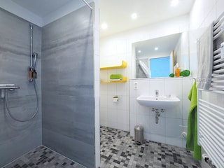 Meeresbrise, Ferienwohnung 05, Duschbad