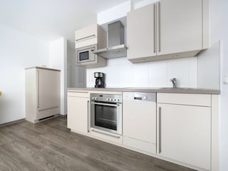 Meeresbrise, Ferienwohnung 05, moderne Küchenzeile