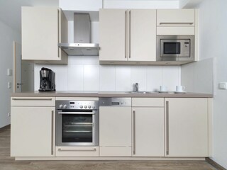 Meeresbrise, Ferienwohnung 07, moderne Küchenzeile