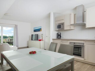 Meeresbrise, Ferienwohnung 09, Essbereich und Küche