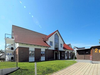 Haus Meeresbrise, Ost- und Nordseite, Fahrradschuppen