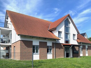 Haus Meeresbrise, Nordseite mit Eingangsbereich