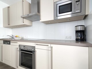 Meeresbrise, Ferienwohnung 10, moderne Einbauküche