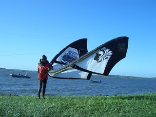 Kiten, Surfen, Angeln usw. direkt am Haus