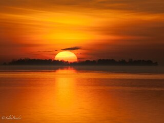 Sonnenuntergang am Bodden