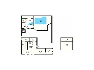 Vakantiehuis Rønde Grondplan 36