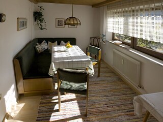 Brightly dining room