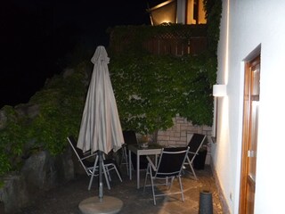 Terrace at night
