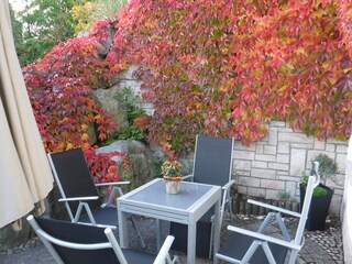 Terrace in the autumn