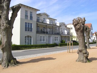 Vorderansicht der Villa