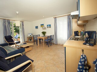 Ferienwohnung Achtern-Strand von innen